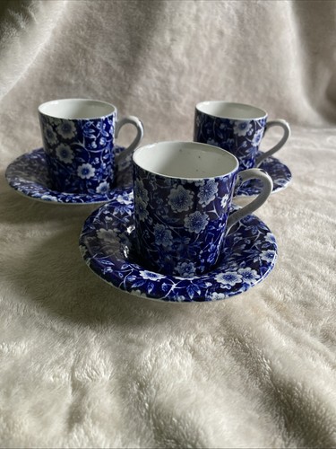 Vintage burleigh calico blue - 3,