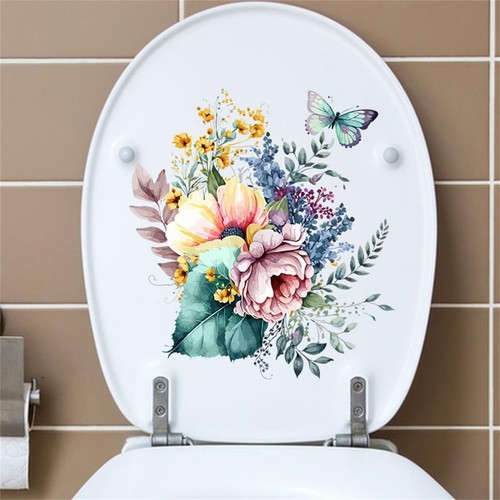 Bathroom toilet lid stickers - lid,