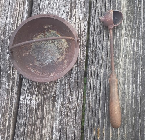 Antique lead smelting - antique,