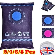 2-8Pcs Reusable Dehumidifier Bag Dehumidification Bag Desiccant for Car Home Use
