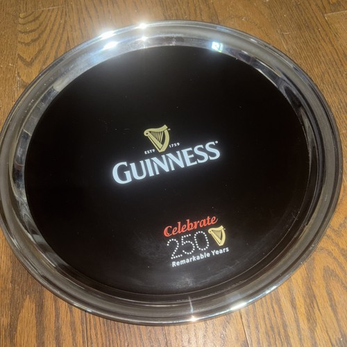 Guinness black metal bar tray - metal,