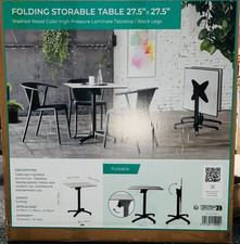 Folding Storable Table 27.5 x