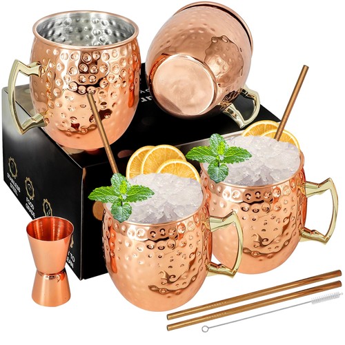Moscow mule copper mug set - mule,
