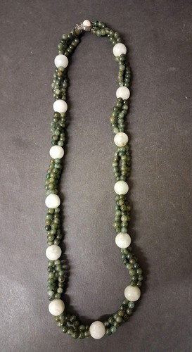Vintage green nephrite - green, jade