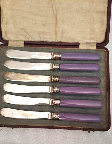 Vintage epns butter knives - butter,