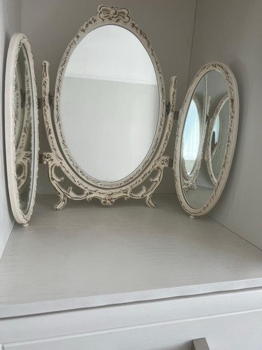 Vintage cream dressing table - vintage,