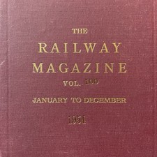 THE RAILWAY MAGAZINE BOUND VOLUME 100 January To December 1954 Antiquarian
