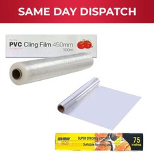 Catering Aluminum Foil & Cling Film Food Wrap Roll for Hot & Fresh Food Cooking