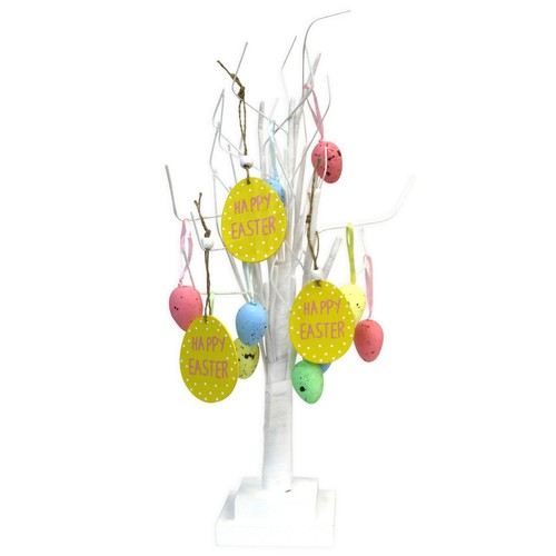 White tabletop easter - white, tree