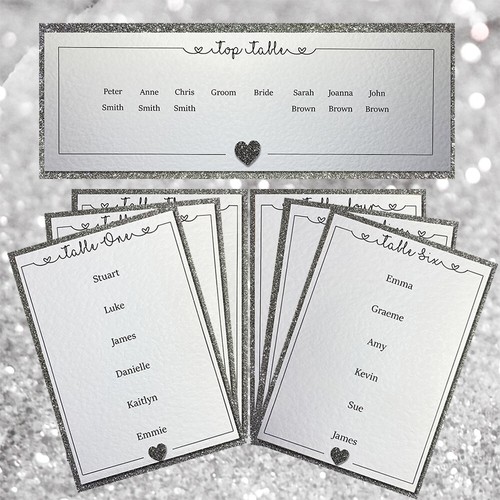 Diy wedding table - table, cards