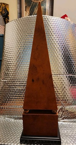 Vintage wooden obelisk mid - wooden,