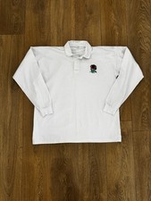 Vintage 80’s England Rugby shirt made in the Uk Men’s XL In white