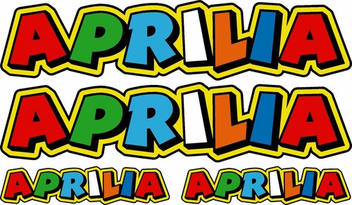 Aprilia stickers printed - stickers,