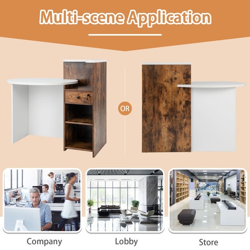 Reception front counter desk - reception,