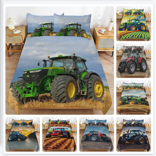 Farm tractor duvet cover - farm,
