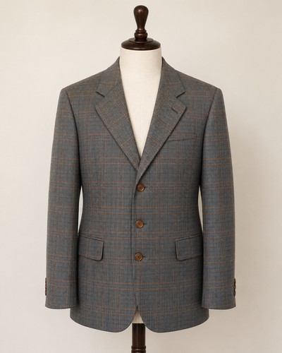 Pal zileri grey check - grey, wool