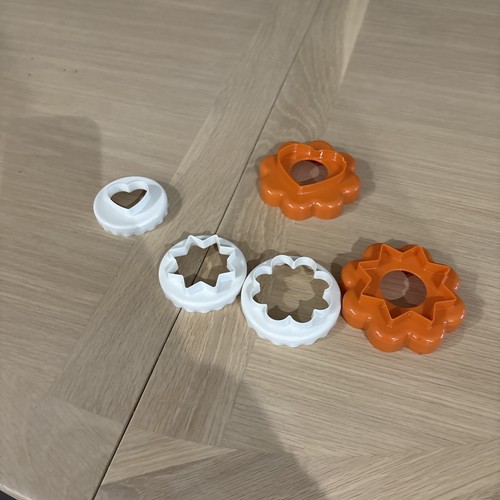 Tupperware cookie cutters - cookie,