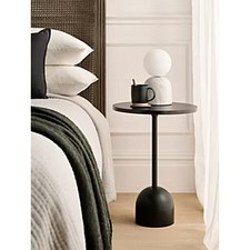 Black Marble Side Table