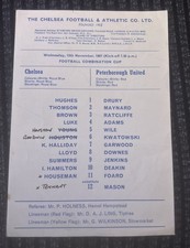Chelsea v Peterborough United, Combination Cup Programme 15th November 1967