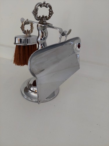 Vintage art deco chrome table - vintage,