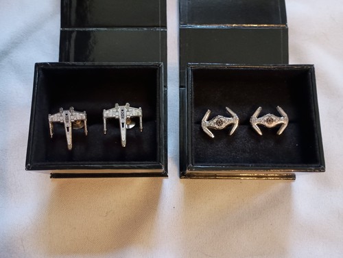 Star wars cufflinks wing - star,