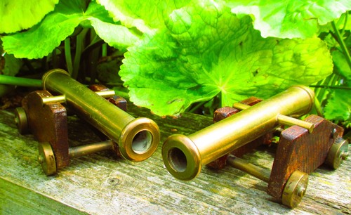 Cannon model brass - brass, &