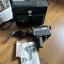 Bell & Howell Model 1223 Filmosonic 8mm Super 8 Cine Camera Kit Case Microphone