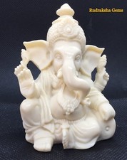 LORD GANESHA GANESH GANPATI BEAUTIFUL STATUE HINDU GOD POOJA PRAYER RARE DETAIL