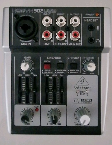 Behringer xenyx 302usb mixer - xenyx,
