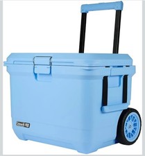Coleman Pro 55 QT Wheeled Cool Box Camping Campervan 5 Days Ice Retention