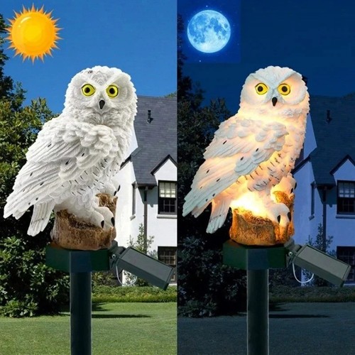 Solar owl led powered garden - solar,