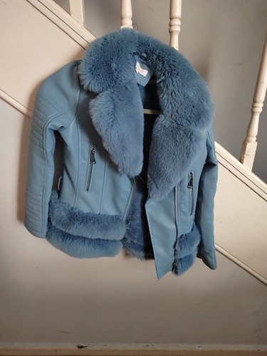 Girls leather look jacket age - look,