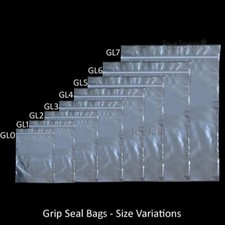 100 x GRIP SEAL RE-CLOSALABLE