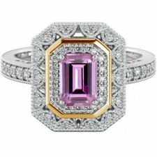 925 Sterling Silver Halo Ring