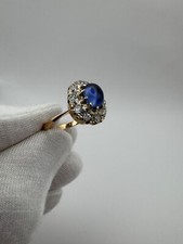 Vintage East European 14K 583 Gold Ring Size 9.25 CZ Women's Gift Jewelry 5.18g