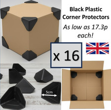 16x Black Plastic Corner