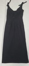 Stop Staring Alicia Estrada Pencil? Fitted Sleeveless V-Neck Black Dress Size S
