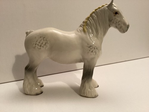 Large beswick grey shire horse - beswick,