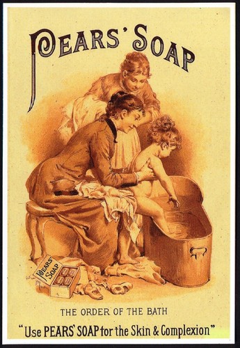 Modern postcard pears soap - modern,