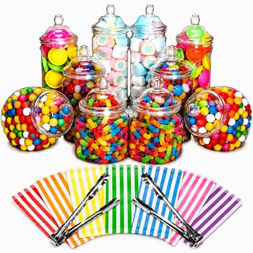 Plastic sweet jars 100 - plastic,