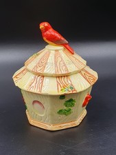 Vintage Marutomo Ware Bird House Shaped Jam/Marmalade Pot