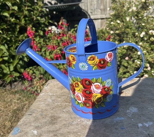 Hand painted blue metal - hand,
