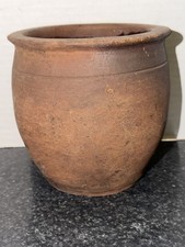 19th Century Redware Pottery  Crock Pennsylvania Origin 4.75”