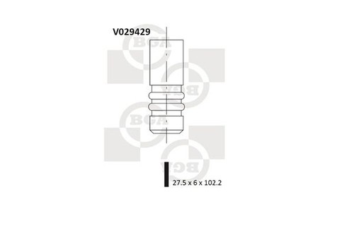 Bga v029429 exhaust valve - bga, fits