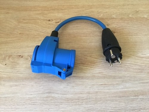 Adapter cable schuko plug - schuko, to