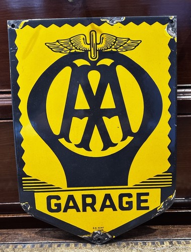 Garage advertising enamel - advertising,
