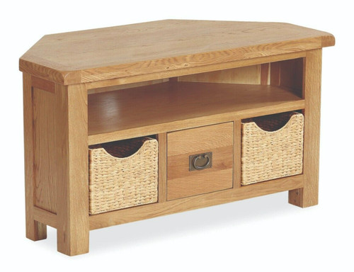 Oakvale oak corner unit - corner, tv