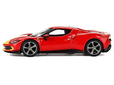 Ferrari 296 GTB Assetto Fiorano Rosso Corsa Red with Yellow   1/64 
