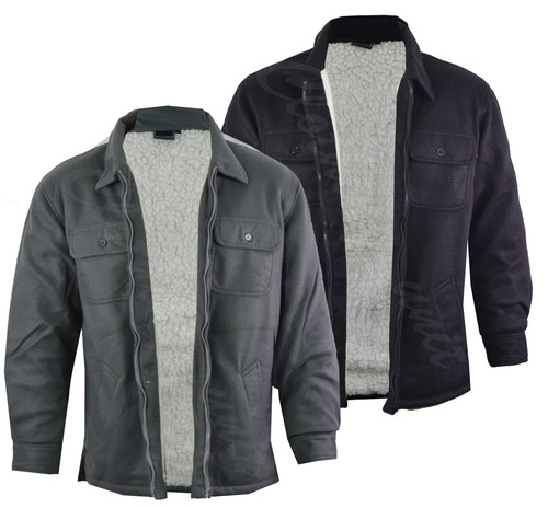 Mens collared sherpa lined - collared,