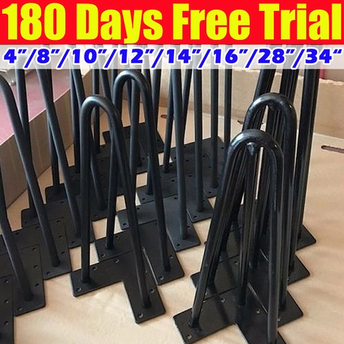 Hairpin table legs metal - 4x,